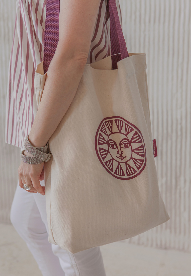 Сумка-шоппер LUXBERRY, 100% хлопок, stone washed вид 9