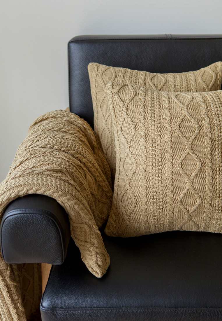 Наволочка  "LUX 67", р-р: 40х40 см, цвет: золотой песок вид 6