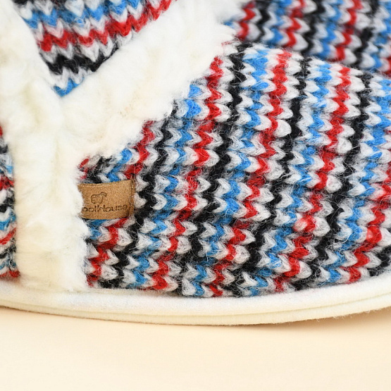 Туфли комнатные Белла (красно-синий) вид 2