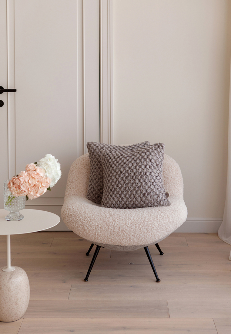 Наволочка  "LUX 63", р-р: 40х40 см, цвет: тауп