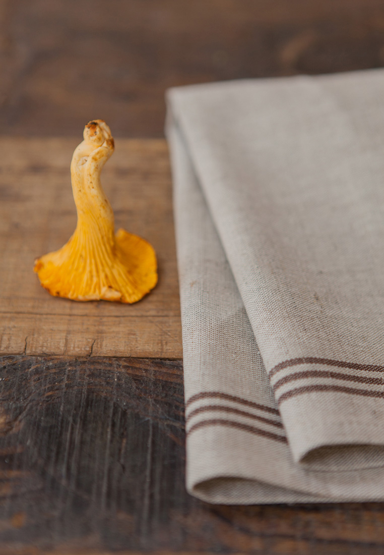 Плейсмет "LINEN LINE", ТМ "Luxberry", Лён 57%, хлопок 43% , натуральный с коричневыми полосами вид 3