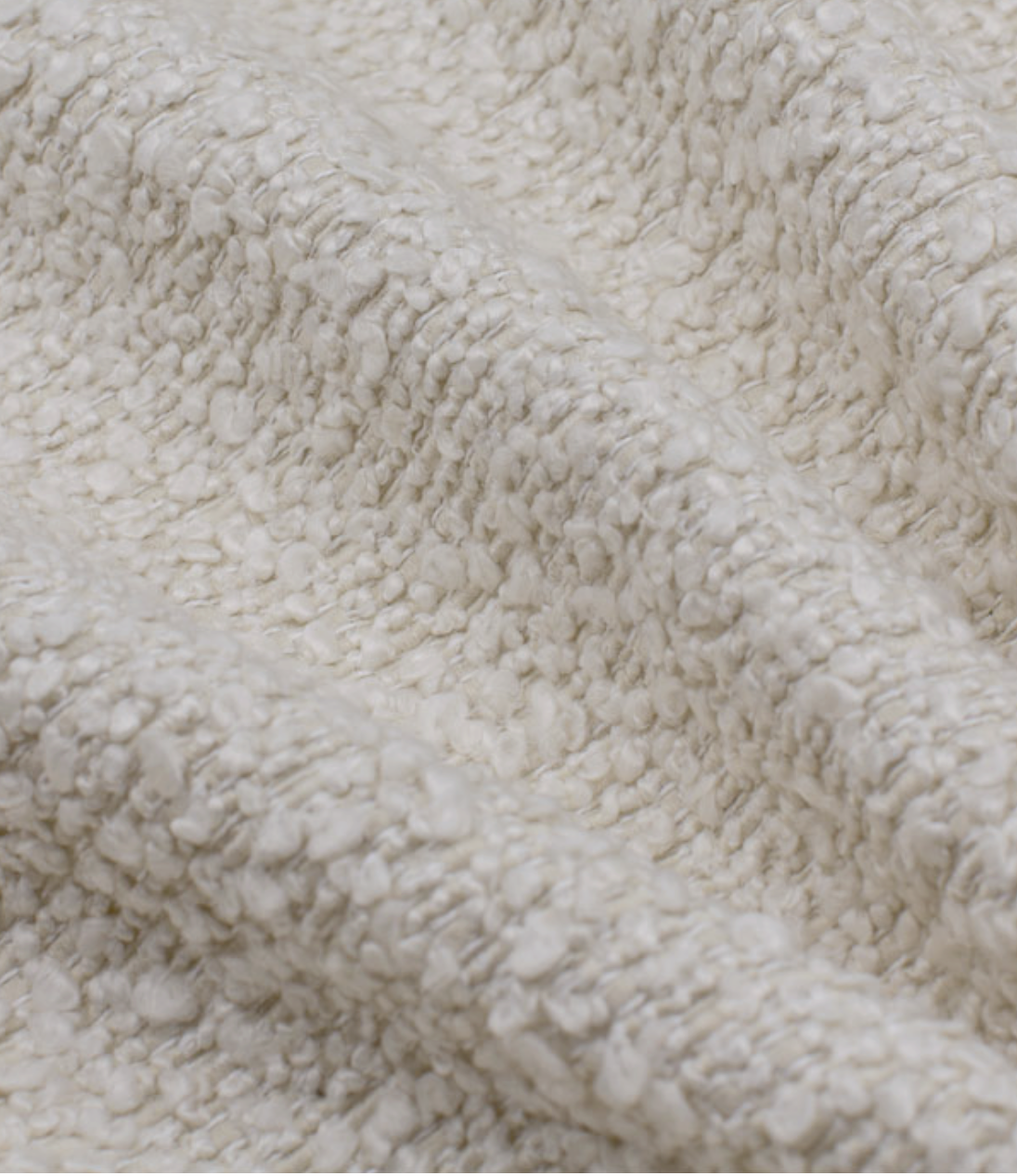 Подушка Bouclé  Cream, съёмный чехол на молнии вид 2