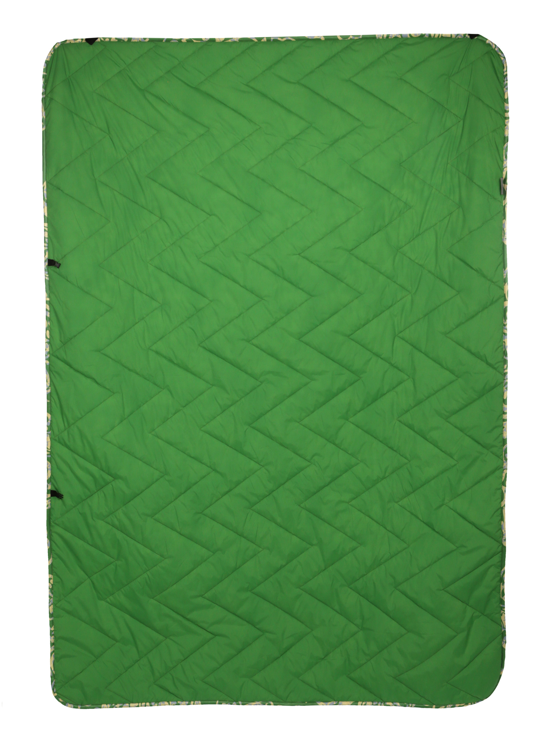 Плед для пикников и путешествий 140/200, зеленое яблоко / принт вид 3