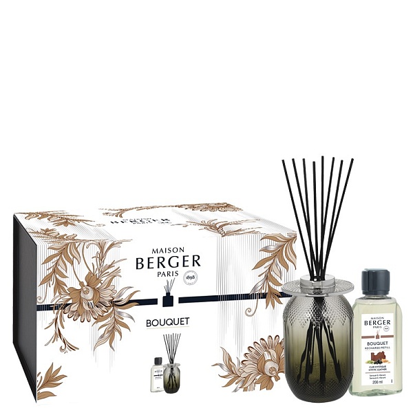 Аромадиффузор Мираж серый и аромат Мистическая кожа 200мл вид 2