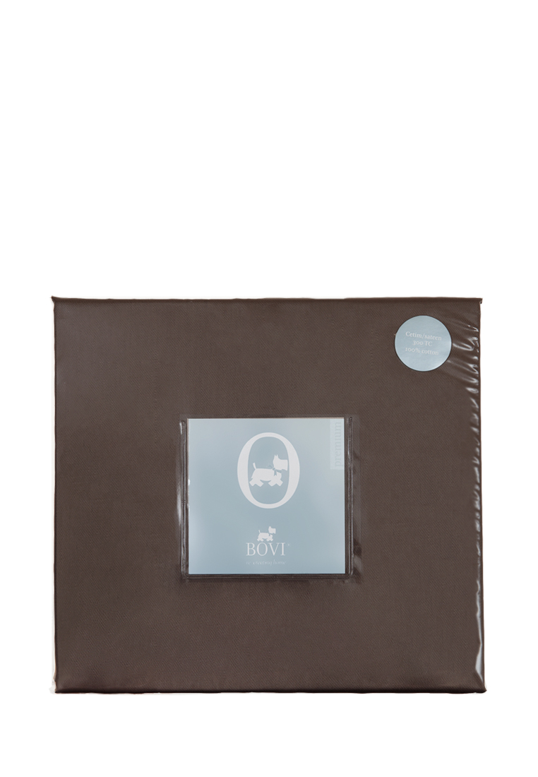 Простыня прямая (SB), сатин, р-р: 240 x 280см, цвет: шоколад вид 2