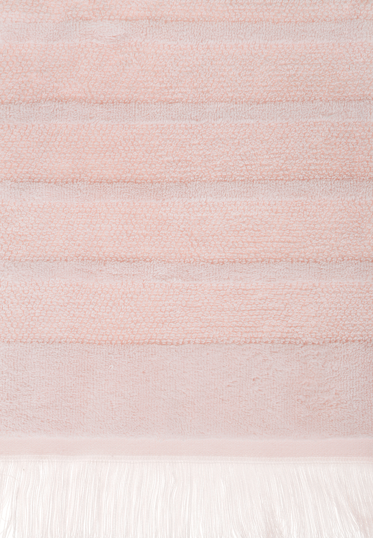 Комплект "MOUSSE" из 3 полотенец, р-р: (30x50,50х100,70х140)см, цвет: персиковый вид 2