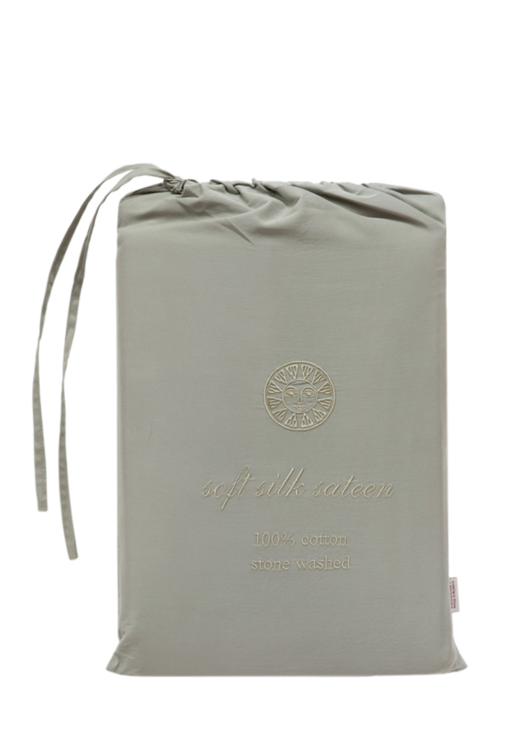 Комплект постельного белья "SOFT SILK SATEEN", хлопок 100% софт сатин, оливковый(s) вид 2