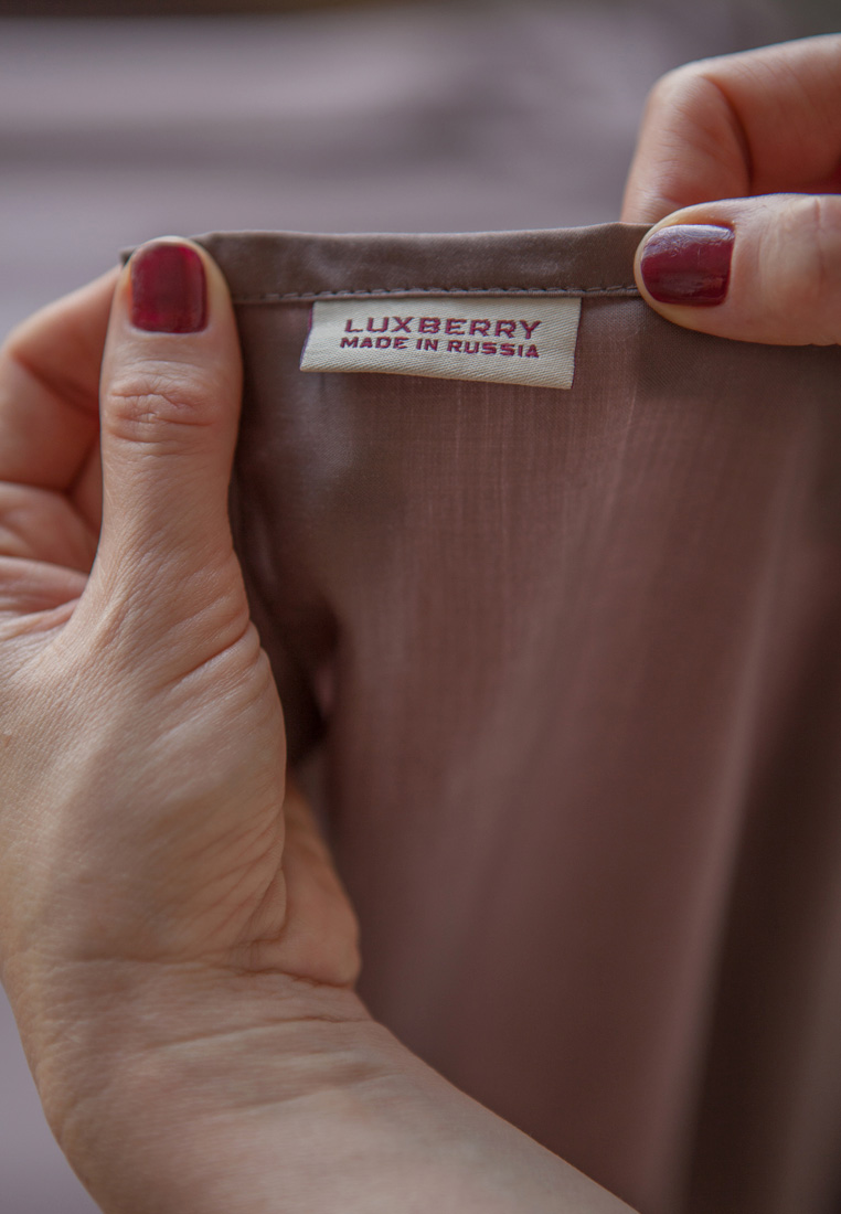 Комплект постельного белья "ТЕНСЕЛЬ", эвкалиптовое волокно, шоколадный/экрю вид 5