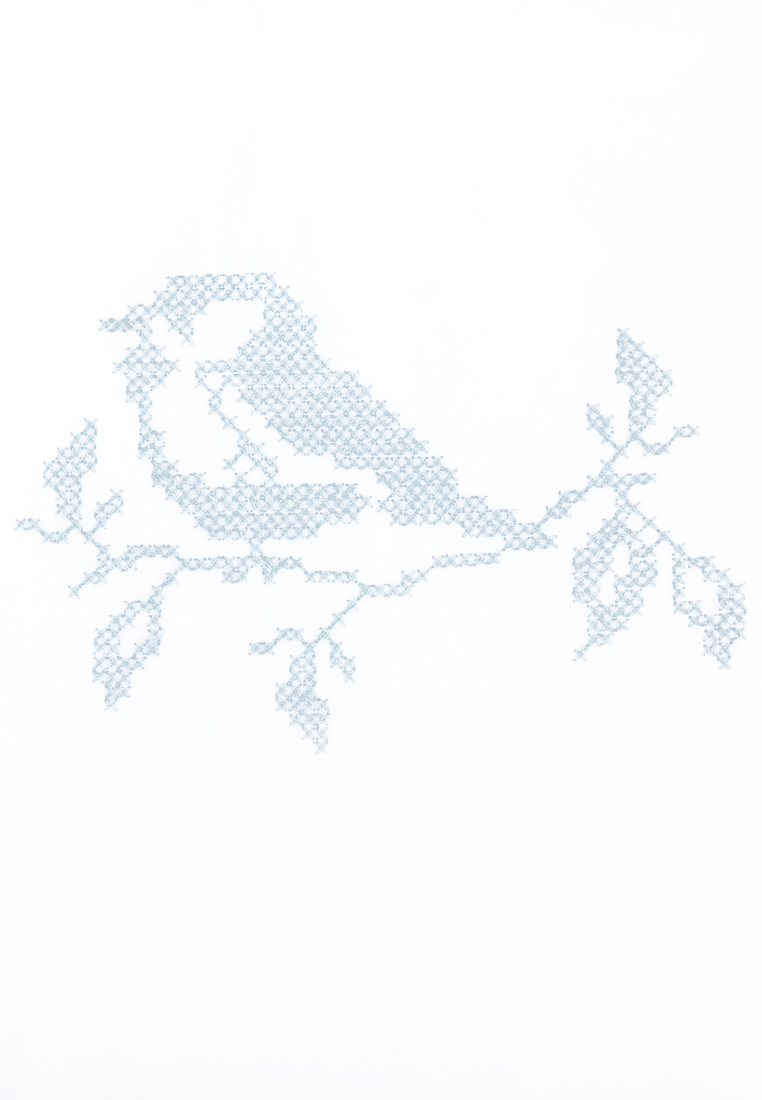 Детское постельное белье "СИНИЧКИ", р-р: 100x140+40х60+130х75х25см, цвет: белый/голубой вид 3