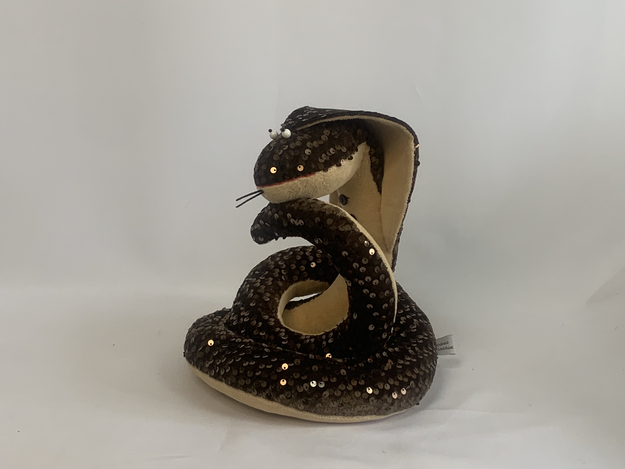 Змея Кобра (22*22) Авторская игрушка для интерьера вид 5