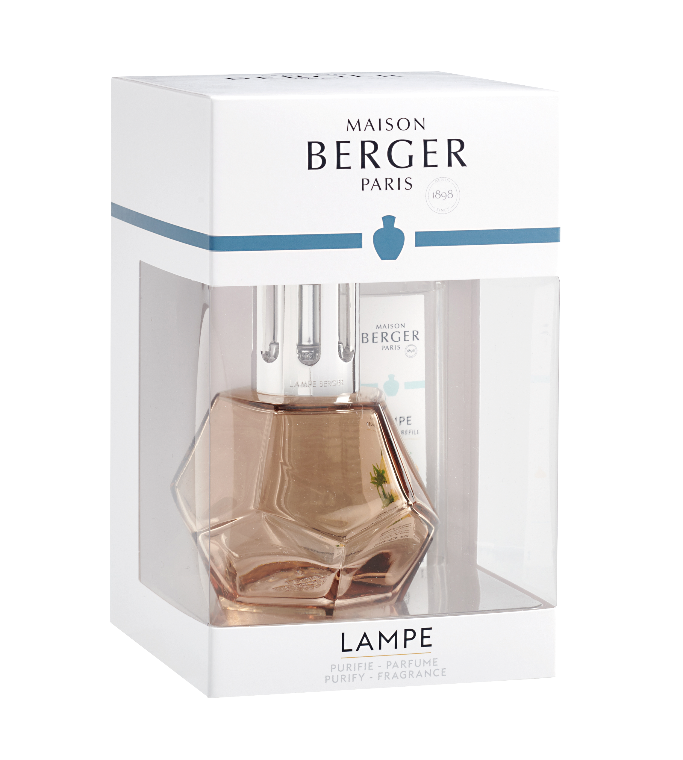 Набор Геометрия медовый Лампа 300мл аромат Амбровая вуаль  250мл вид 2