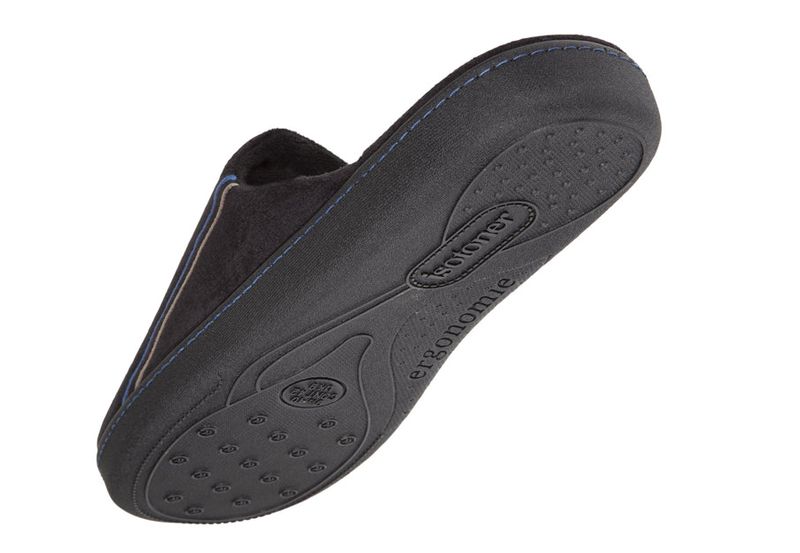 98098 Тапочки Эргономичные Велюр Черный/ Noir вид 4