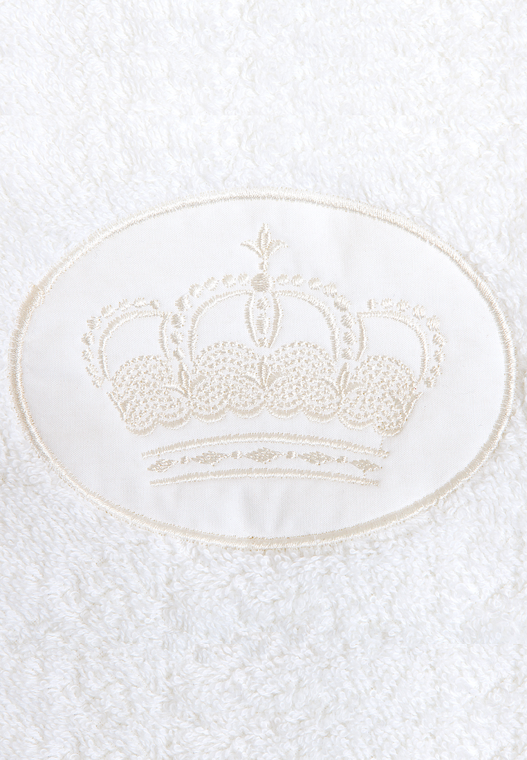 Полотенце с капюшоном "QUEEN", р-р: 100х100см, белый/бежевый вид 3