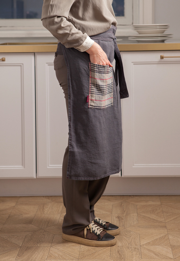 Фартук  "БАРБЕКЮ" р-р:68х71см, цвет: серый вид 4