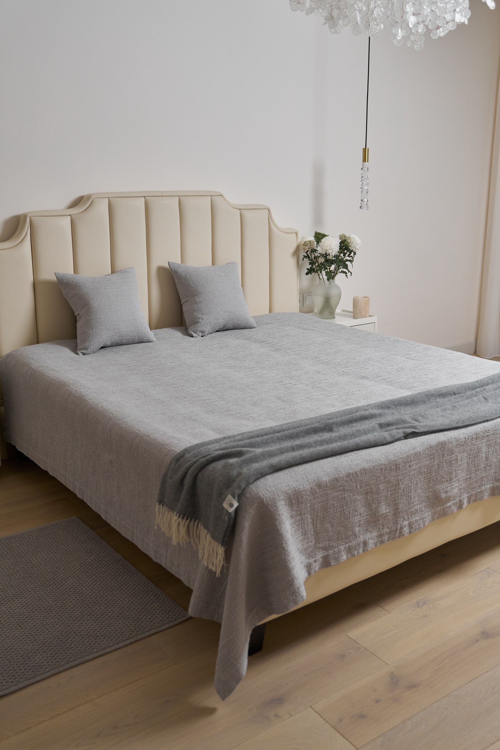 Покрывало "RAINY DAY", светло-серый