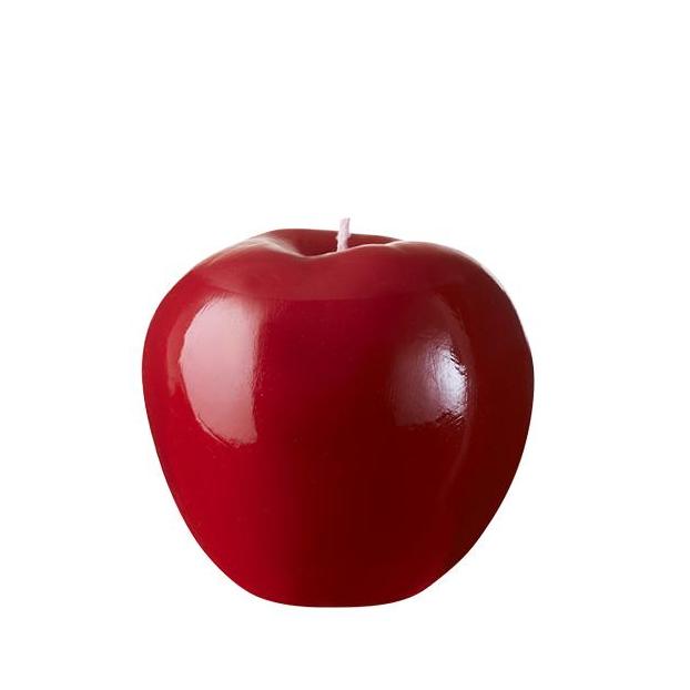 Свеча - Красное лакированное яблоко