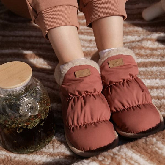 Туфли комнатные Аляска (карамель) вид 5