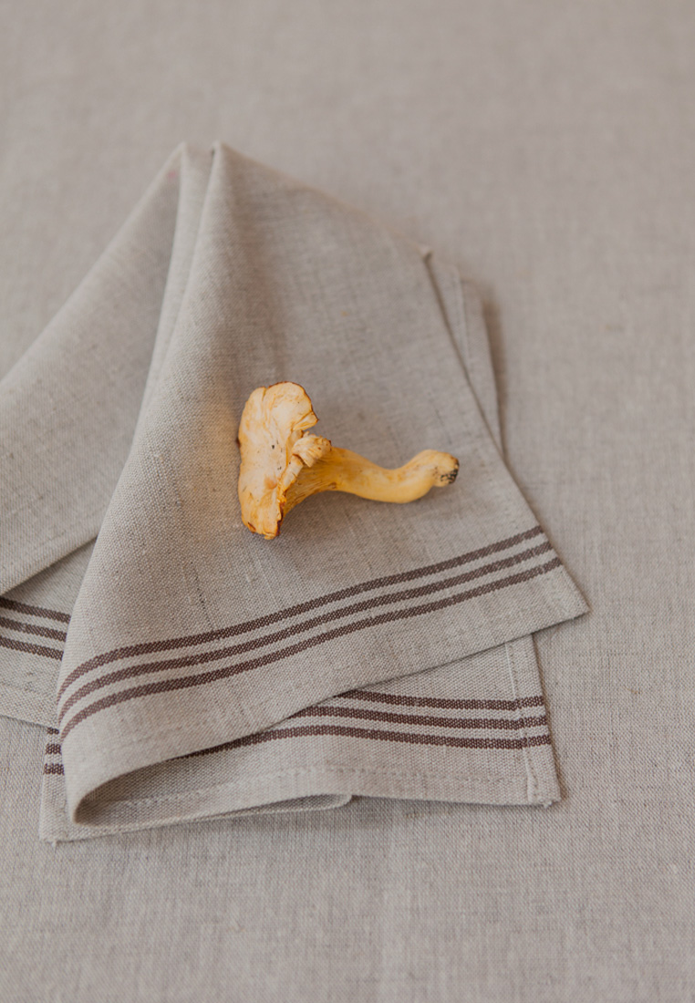 Плейсмет "LINEN LINE", ТМ "Luxberry", Лён 57%, хлопок 43% , натуральный с коричневыми полосами вид 4