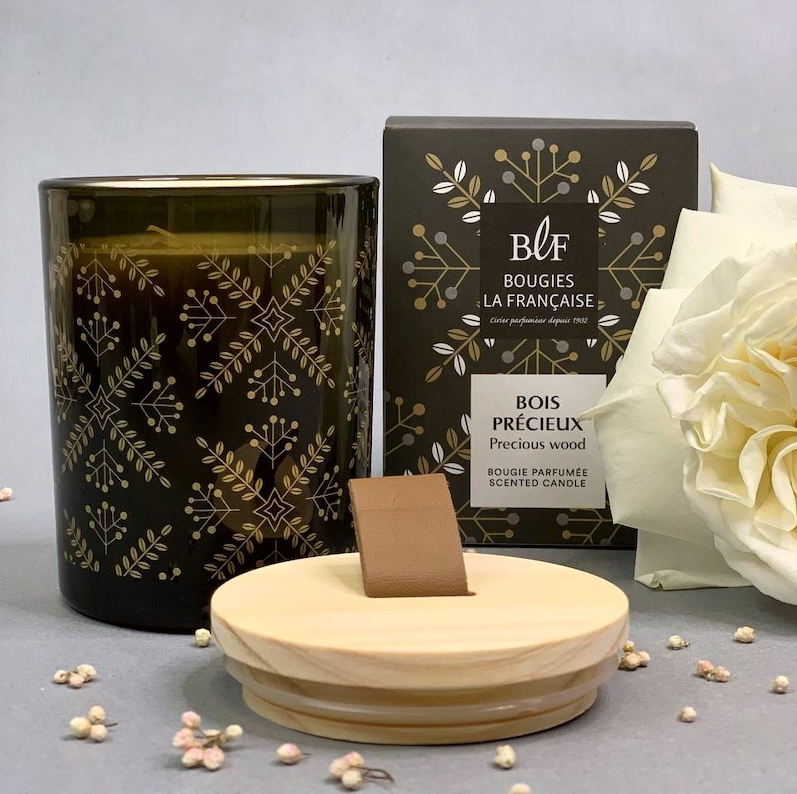 Ароматическая свеча 200 гр Прогулка в лесу + Деревянная крышка