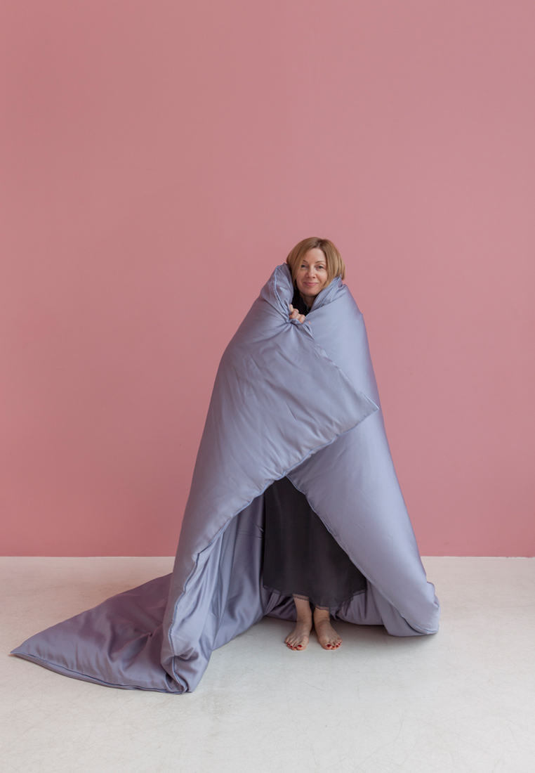 Пододеяльник "ТЕНСЕЛЬ", эвкалиптовое волокно, холодная лаванда/лазурный вид 6