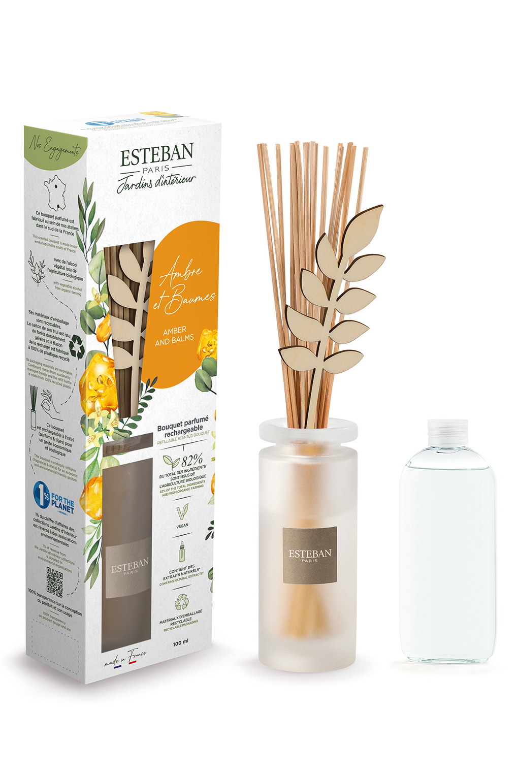 Аромадиффузор Амбра и бальзамы 100мл