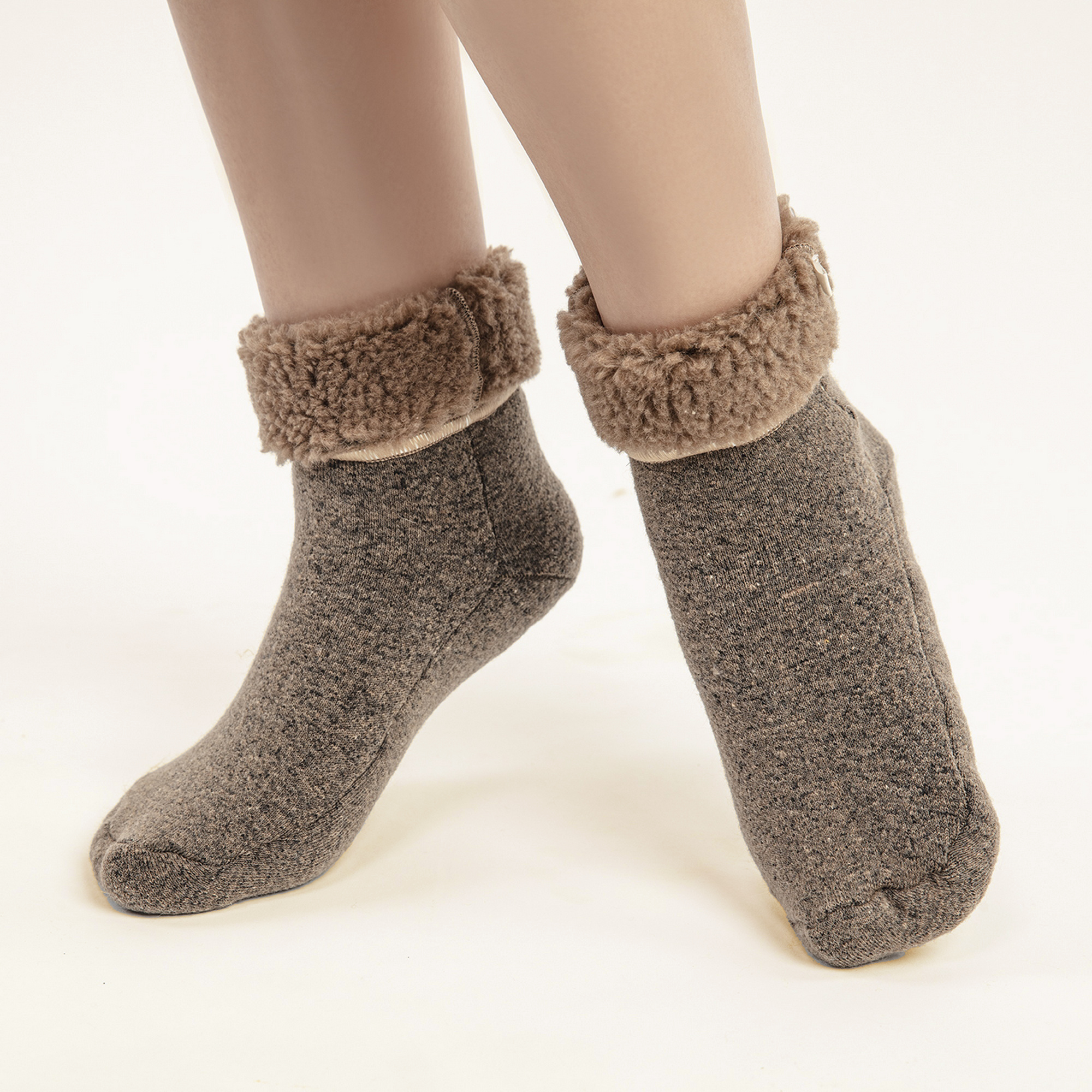 Носки меховые стрейч (верблюд) вид 2