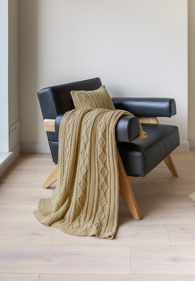 Плед "LUX 67", р-р: 150 х 200см, цвет: золотой песок