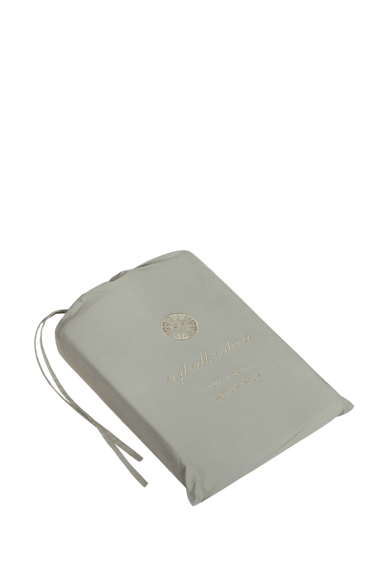 Комплект постельного белья "SOFT SILK SATEEN", хлопок 100% софт сатин, оливковый(s) вид 7