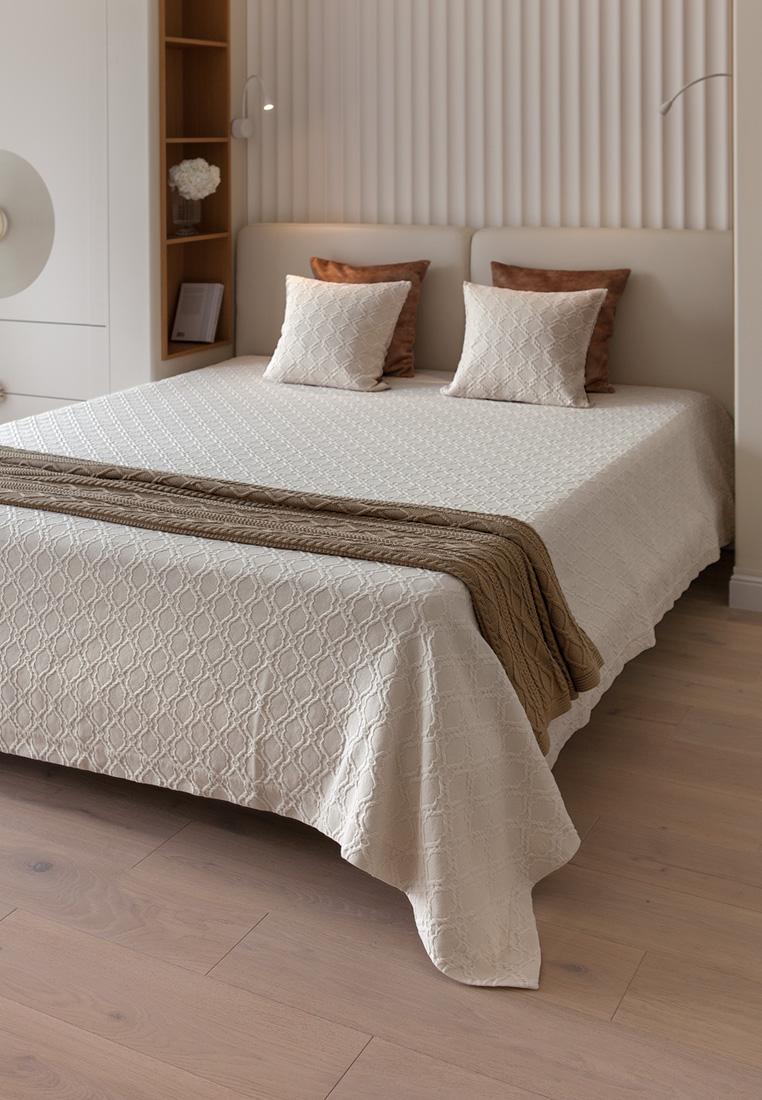 Покрывало "EDINBURG", экрю