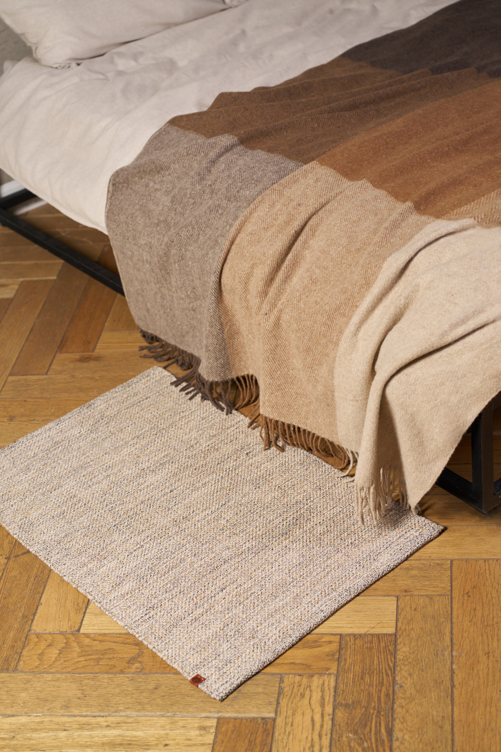 Коврик "RUSTIC", 85% хлопок, 15% полиэфир, р-р:60 х90 см, цвет:бежевый