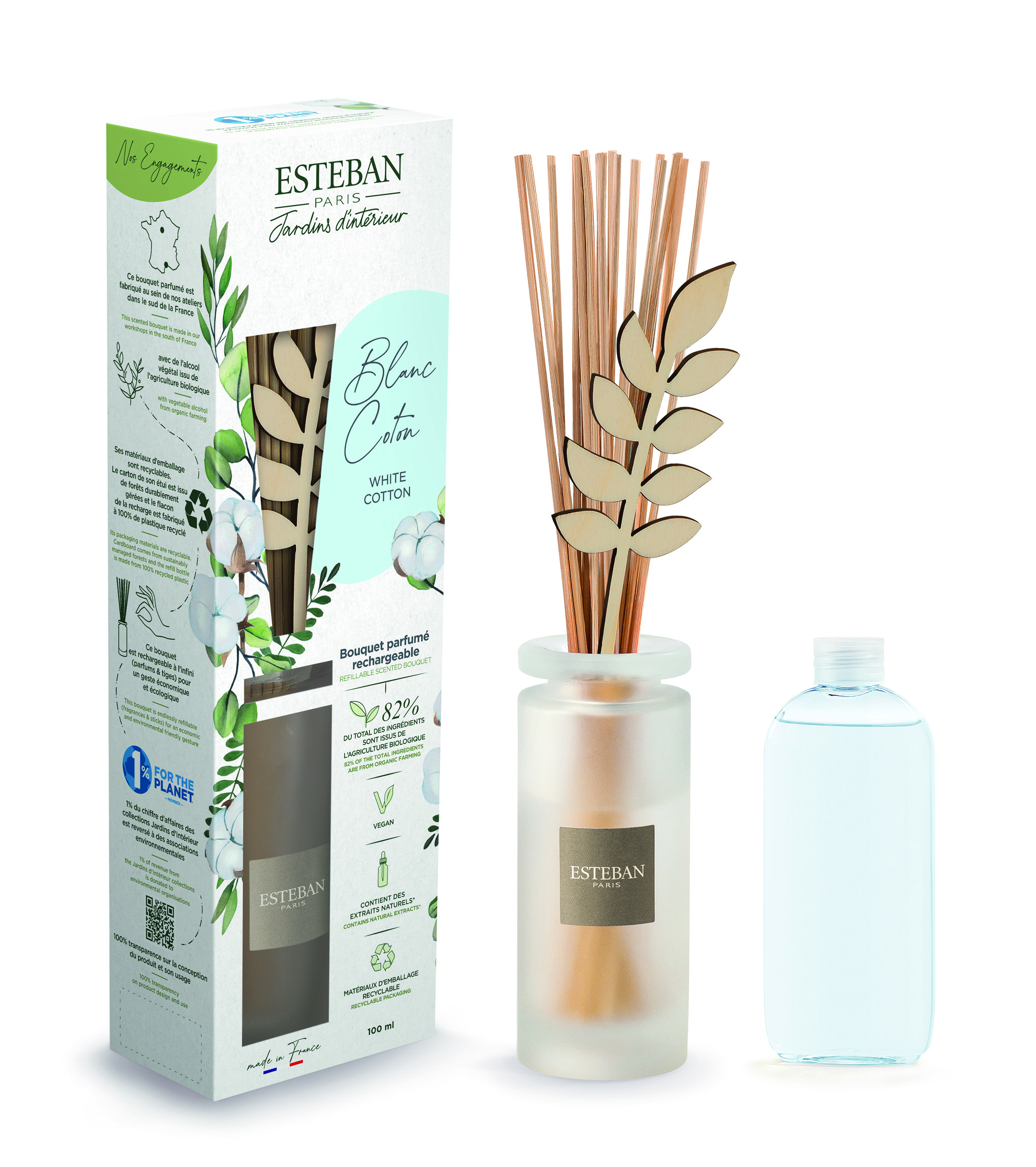 Аромадиффузор Белый хлопок 100мл