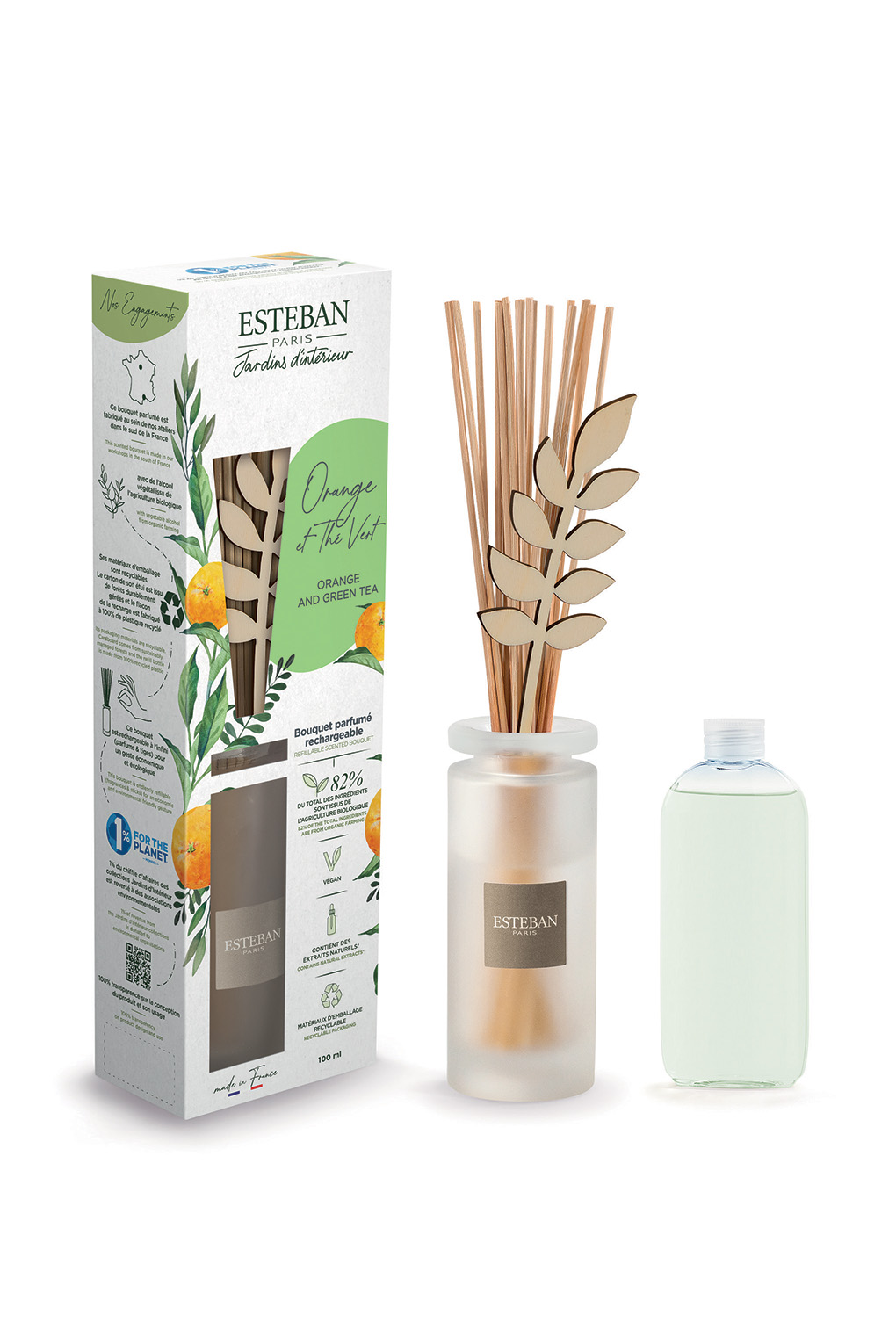 Аромадиффузор Апельсин и Зеленый чай 100мл