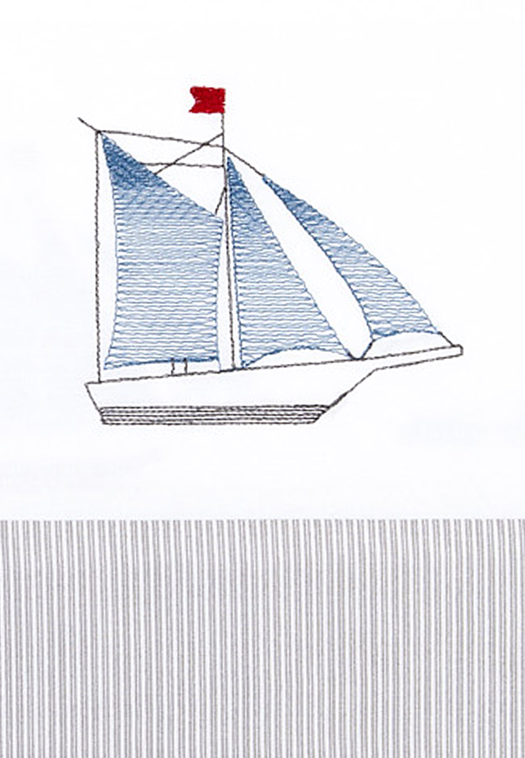 Пододеяльник "SEA DREAMS", перкаль, р-р: 150x210см, цвет: белый/синий вид 3