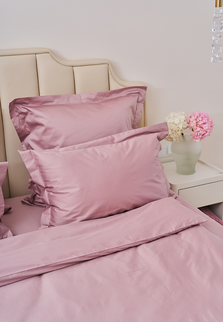 Наволочка с запахом "DAILY BEDDING", ТМ "Luxberry", сатин, пыльная роза