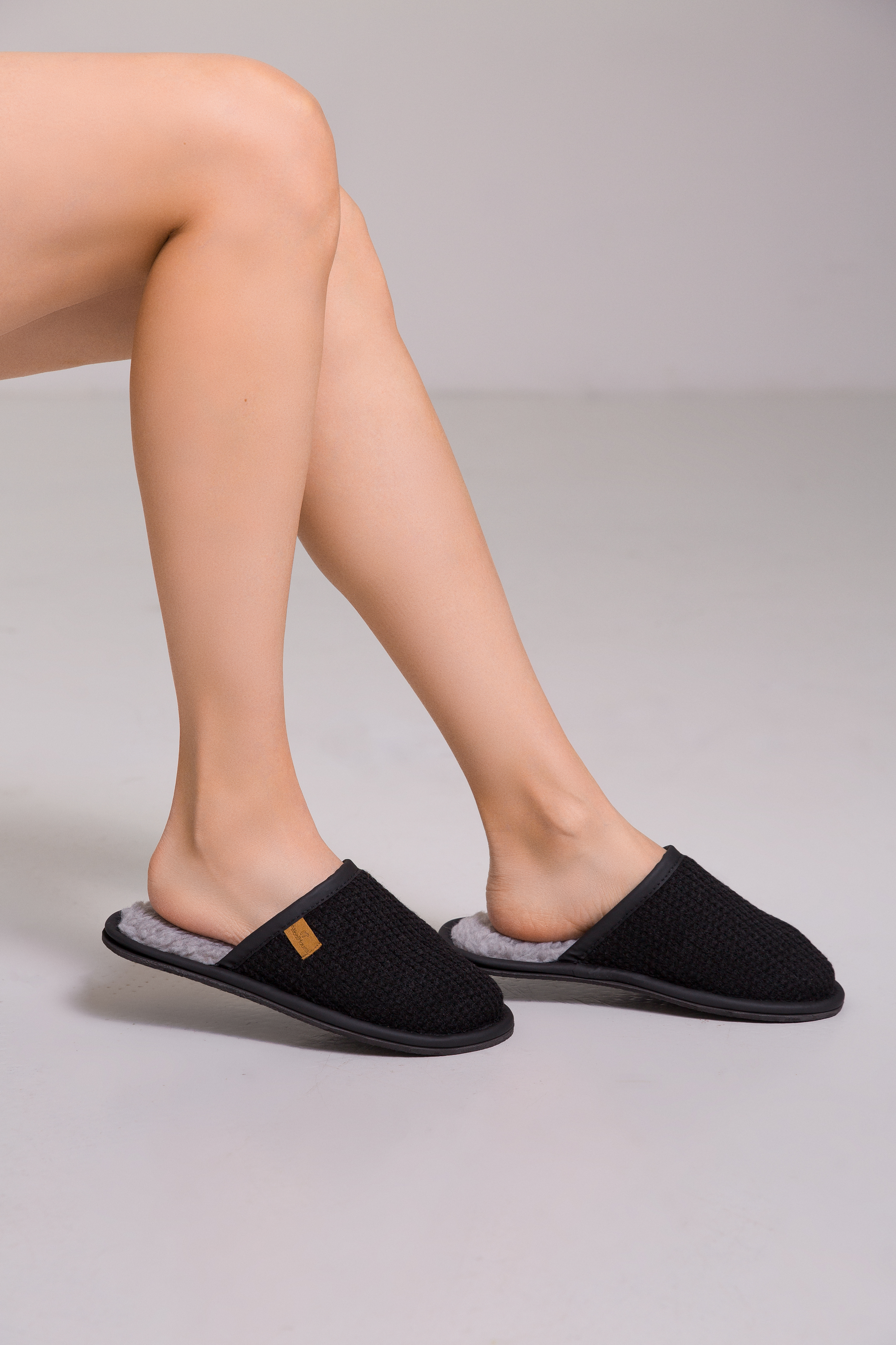 Туфли комнатные шлепанцы Корсо Н (чёрный/1)