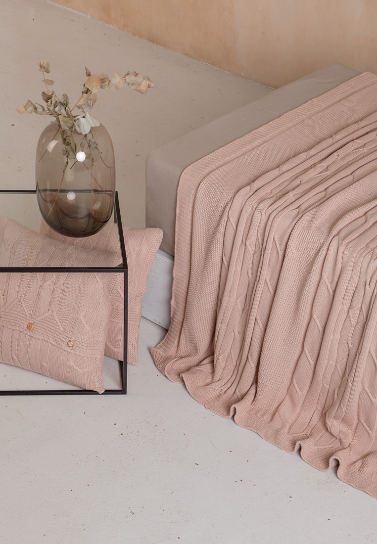 Плед "LUX 40", пудра тон 05, Португалия