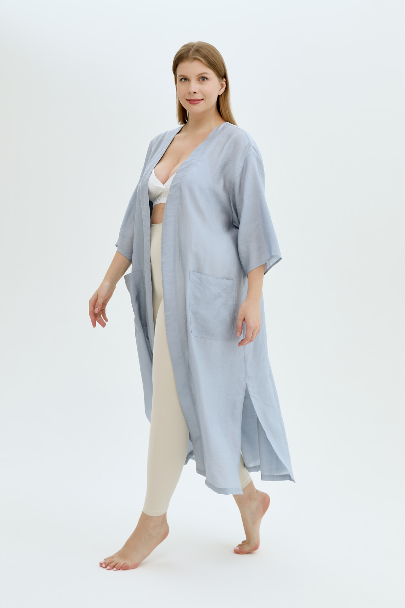 ТУНИКА "LUNA", 90% тенсель, 10%, нейлон, голубой вид 9