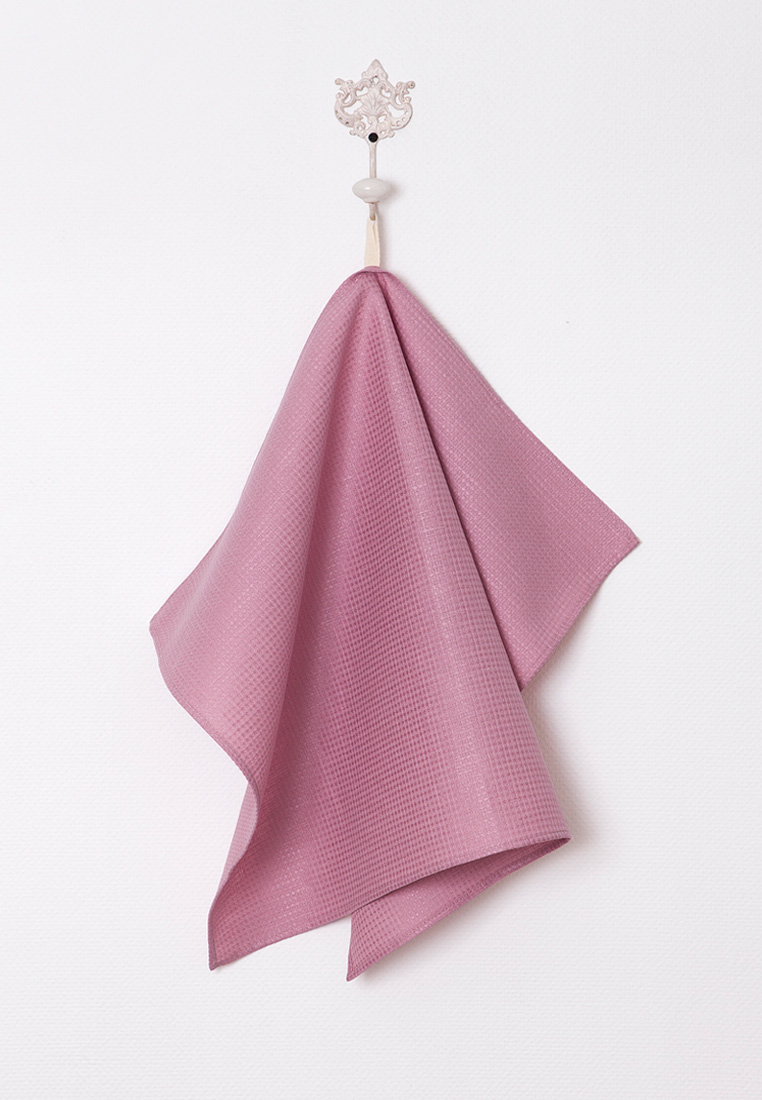 Комплект из 2-х полотенец "KITCHEN LINE" р-р: 2 х(45x70см), цвет: ягодный/шоколадный вид 2