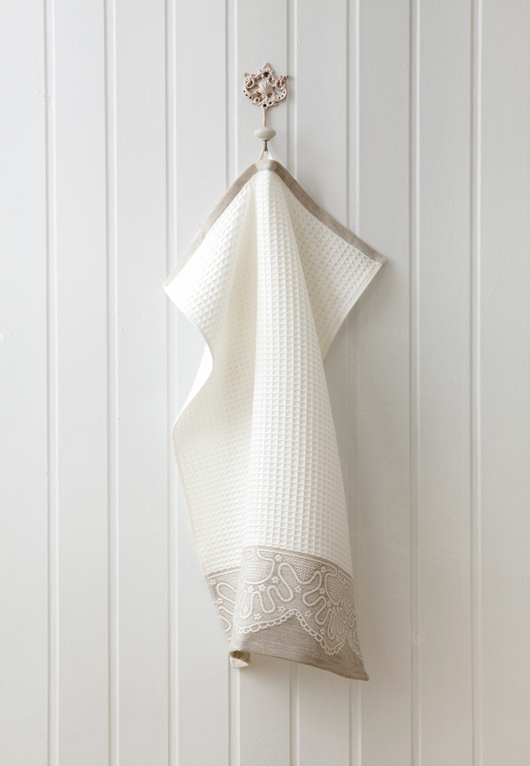 Кухонное полотенце "Lille" вафельное, р-р 50 х 70см, цвет:белый вид 2