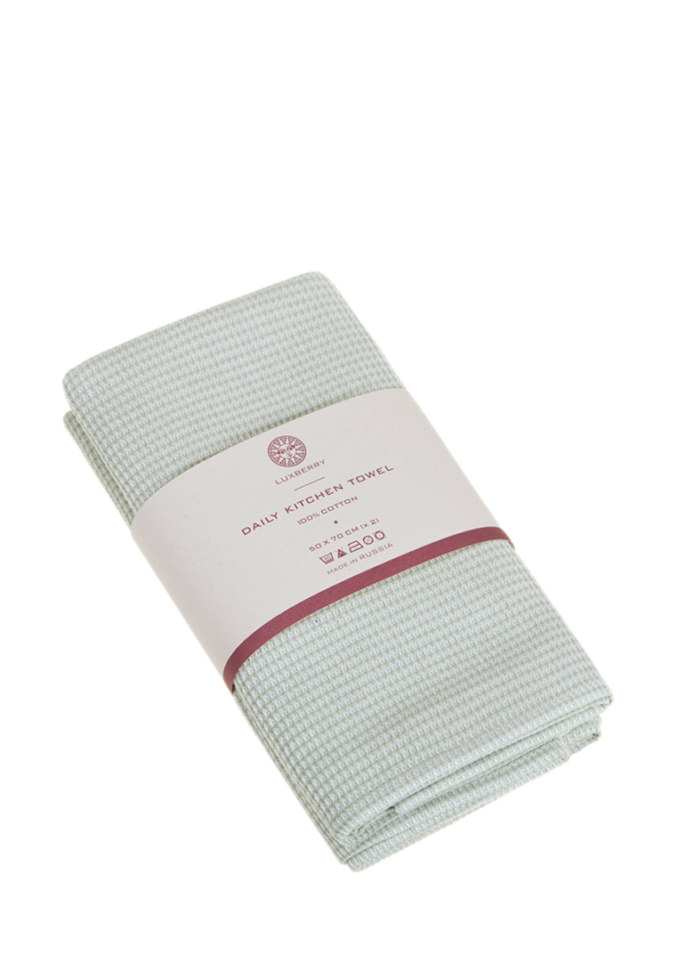 Набор кухонных полотенец "DAILY KITCHEN TOWEL" р-р: 2 х(50x70см), цвет: зеленый вид 5