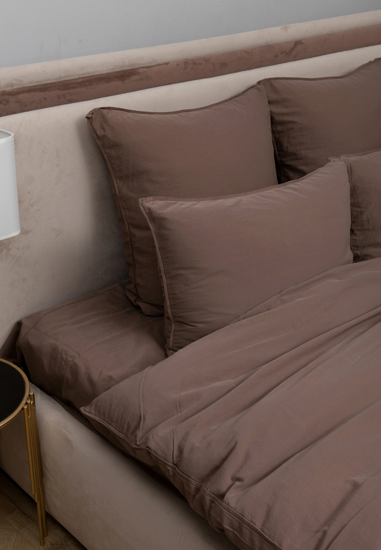 Пододеяльник "SOFT SATEEN", софт сатин, шоколадный вид 5